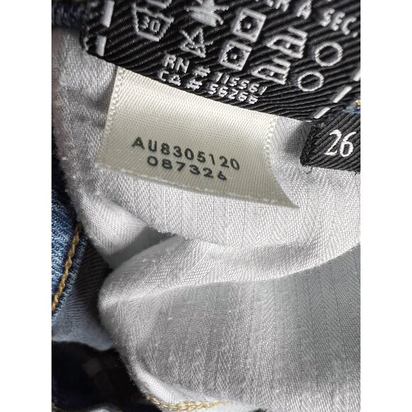 7 for all Mankind Edie Jeans High Rise Straight Ankle Size 26 7FAMK - Picture 8 of 9